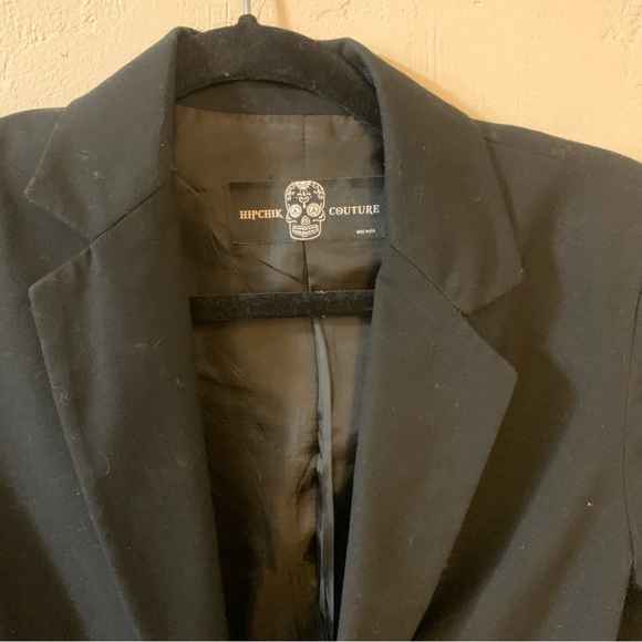 Hipchik Couture Blazer Jacket Sequin Butterfly Size XS/S Approx 2 4 17”x24” - Picture 3 of 16